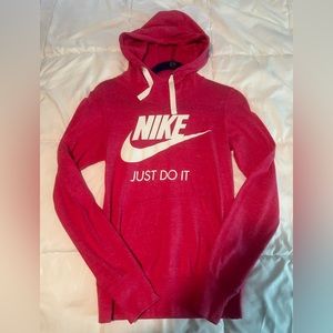 pink nike just do it hoodie